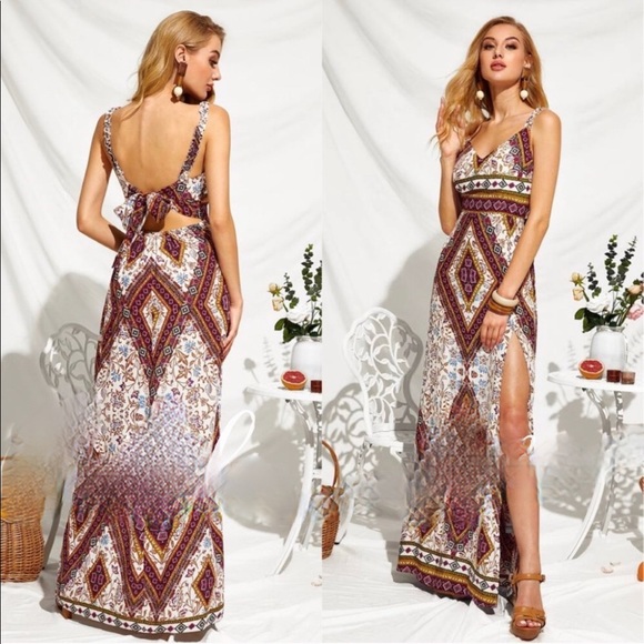 NEW! 2020 Spring/Summer Boho Maxi Dress - Picture 2 of 3